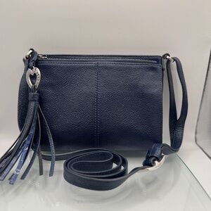 Brighton Barbados City Organizer Cross-body Bag Purse Navy Blue